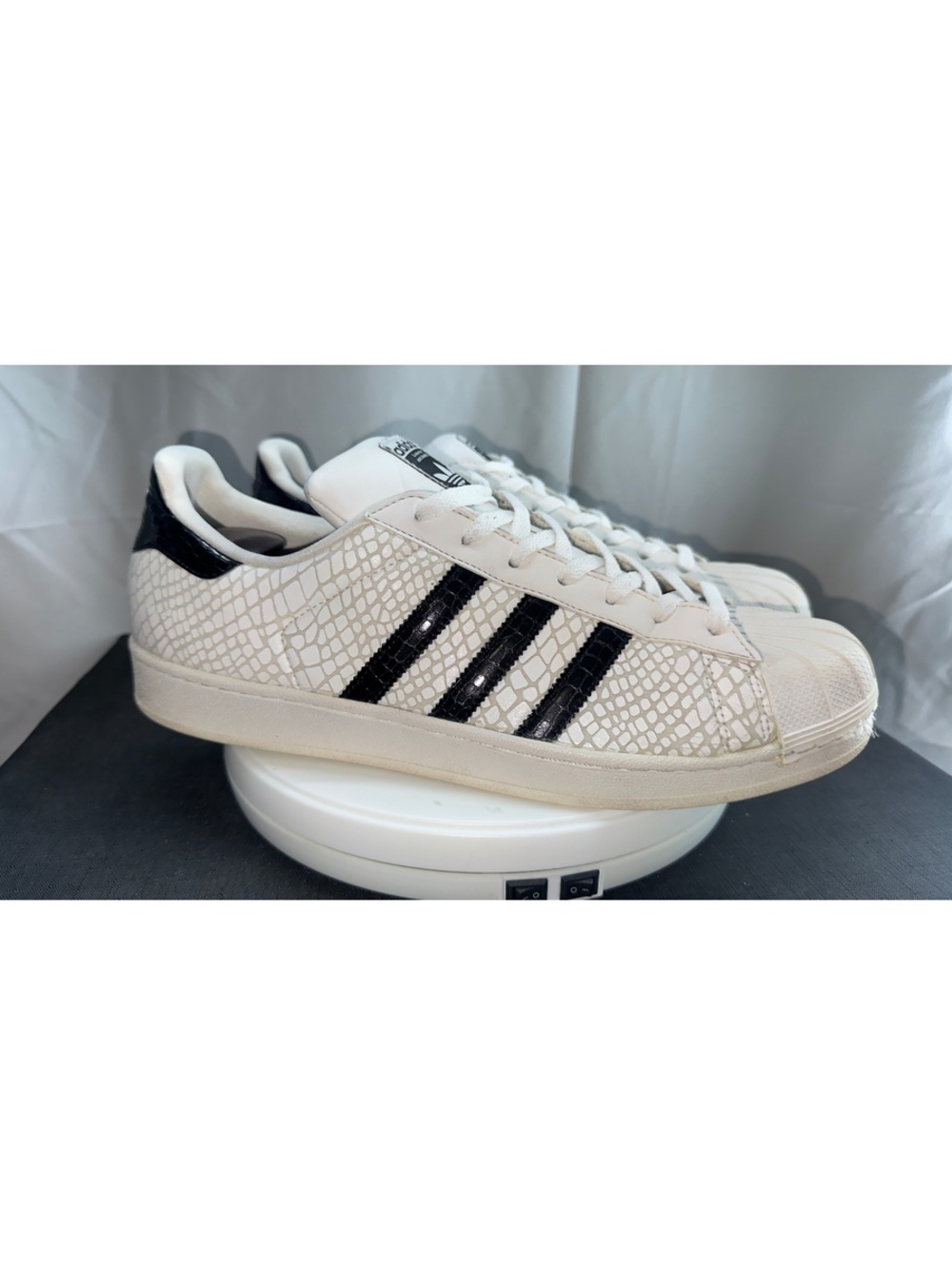 ADIDAS  Superstar C "White Black" Size: 13